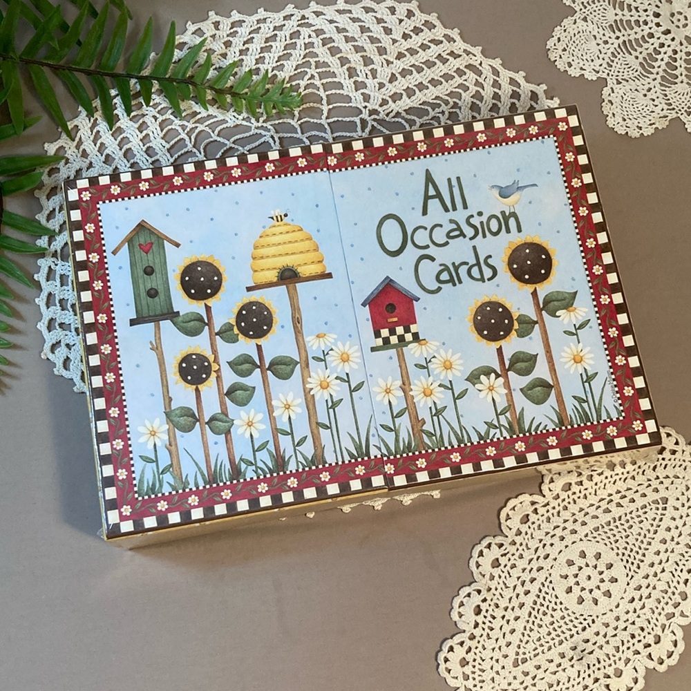 New Debbie Mumm Collectors Box Of 40 All Occasion Greeting Cards Spring Summer